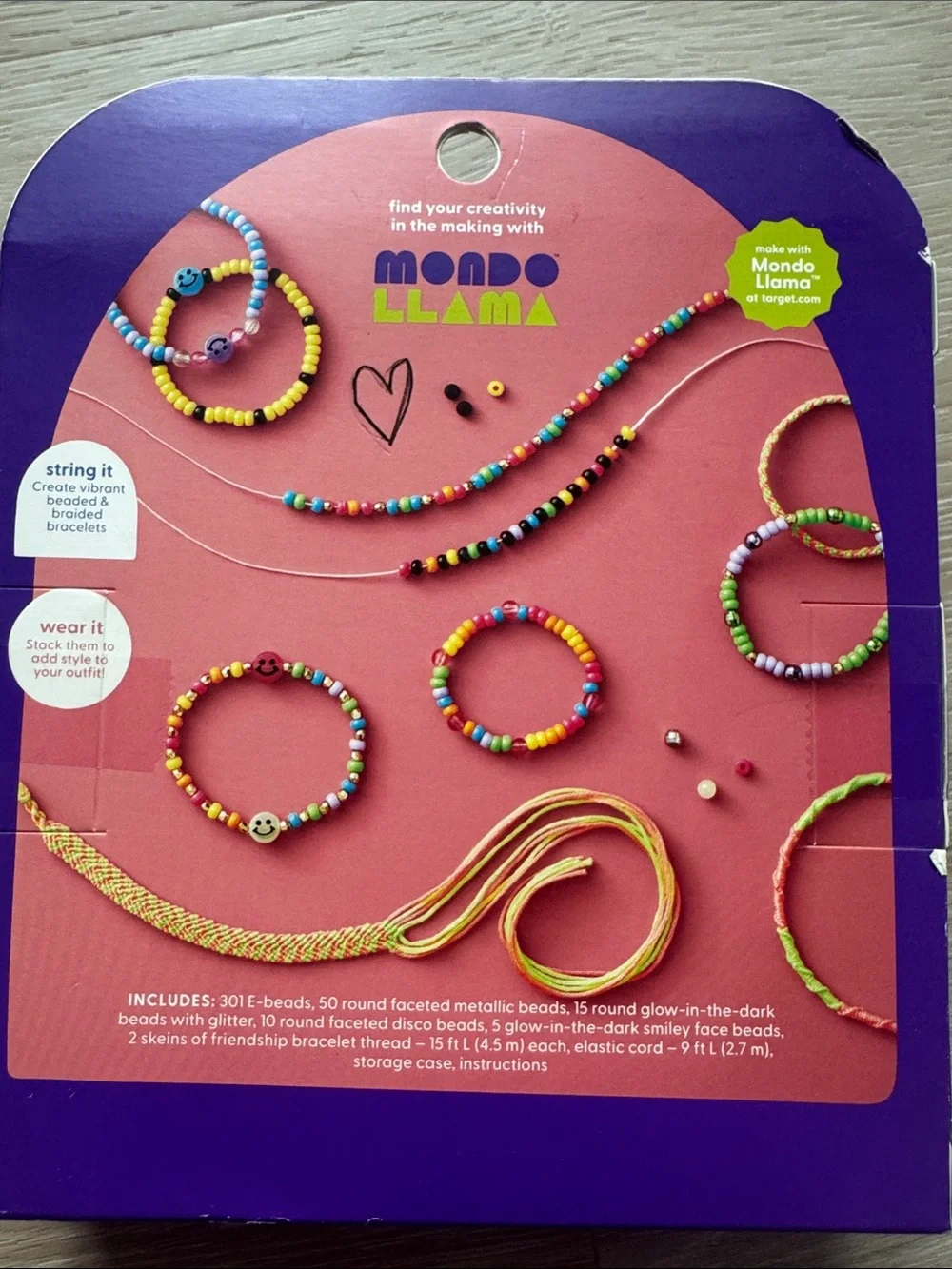 Mondo Llama Pink Create-Your-Own Jewelry Kit